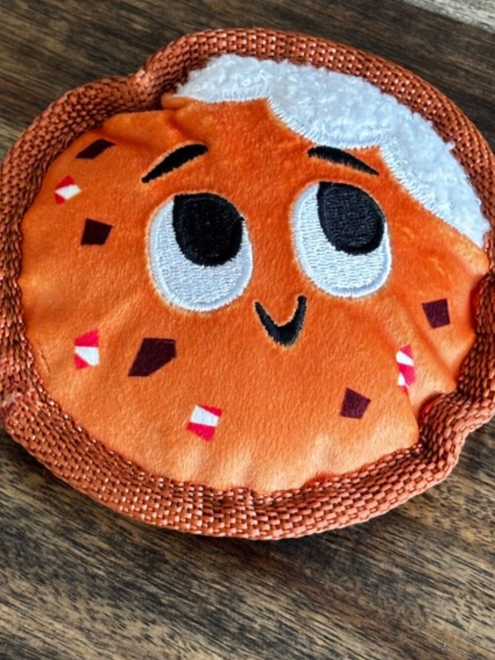 BARK Mint Chocolate Chip Cookie Plush Dog Toy